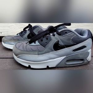 Nike Air Max 90 LTR GS CD6867 015 Anthracite Sneakers Sports Black Grey Size 3Y